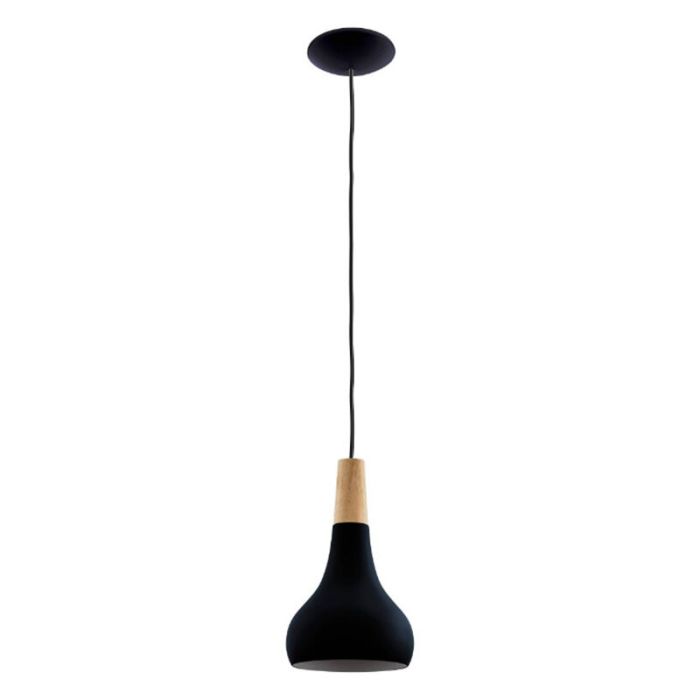 Zwarte hanglamp aluminium, Tjebbe
