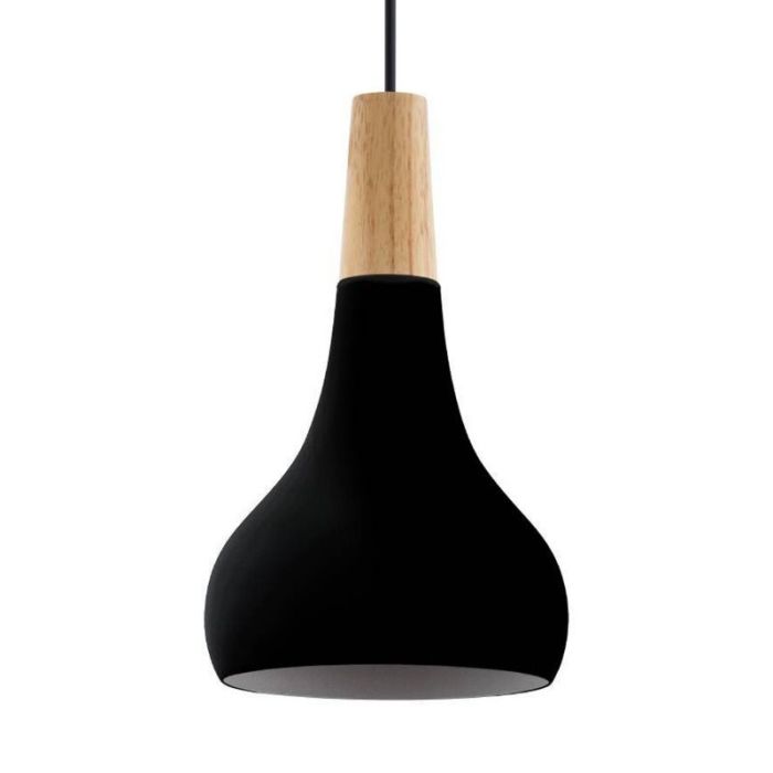 Zwarte hanglamp aluminium, Tjebbe
