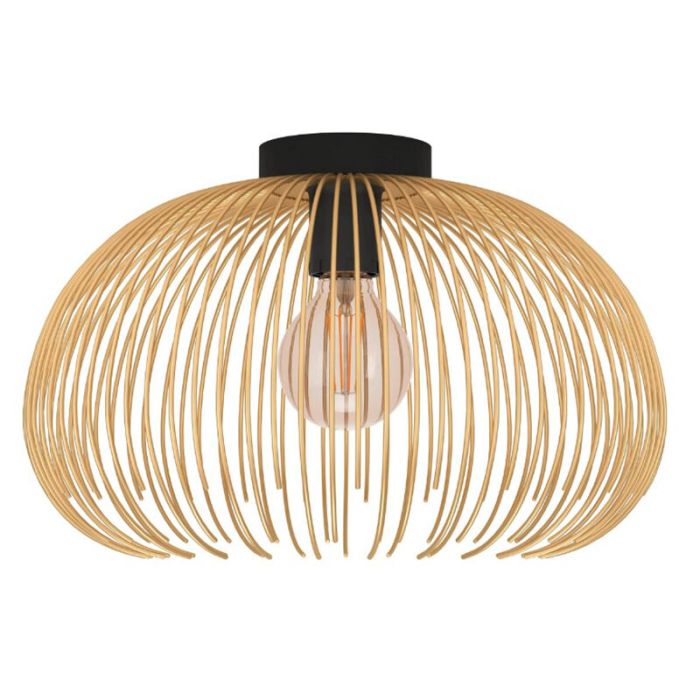 Gouden industriële plafondlamp aluminium, Keimpe
