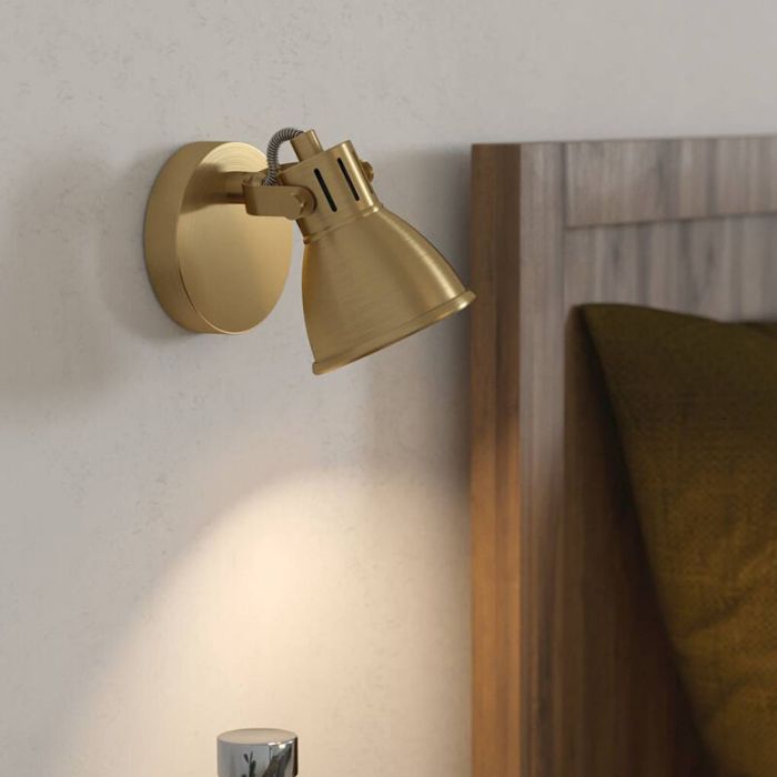 Gouden industriële wandspot aluminium, Tinke