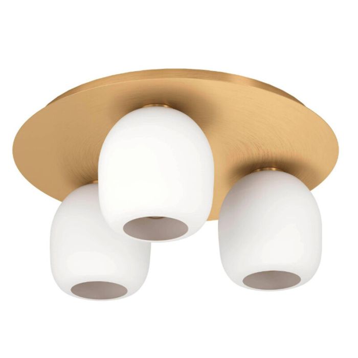 Witte design plafondlamp glas, Jeannine