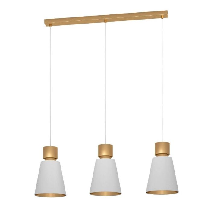Gouden moderne hanglamp stof, Ymke