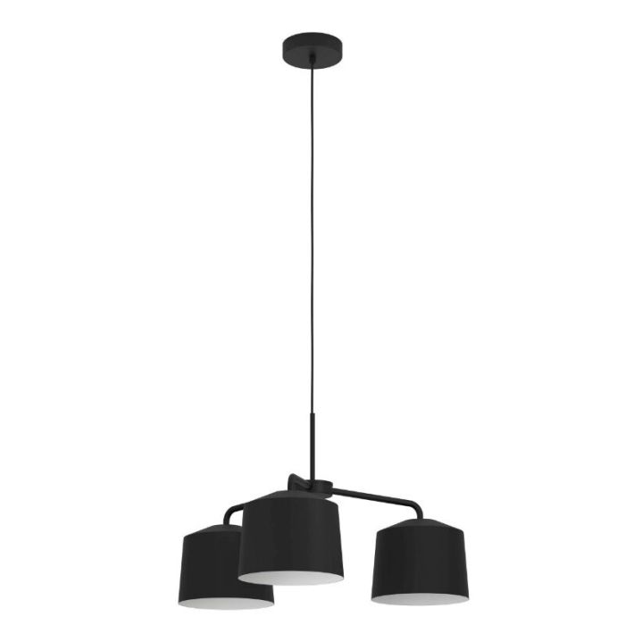 Zwarte industriële hanglamp aluminium, Vinod