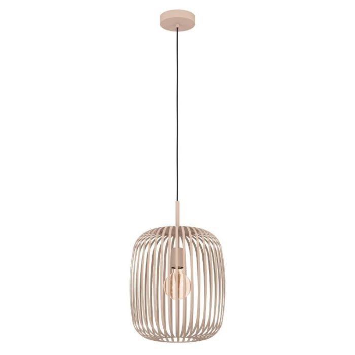 Beige industriële hanglamp aluminium, Pietro