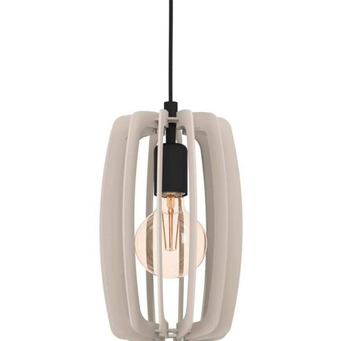 Houten hanglamp grijs, Wilko