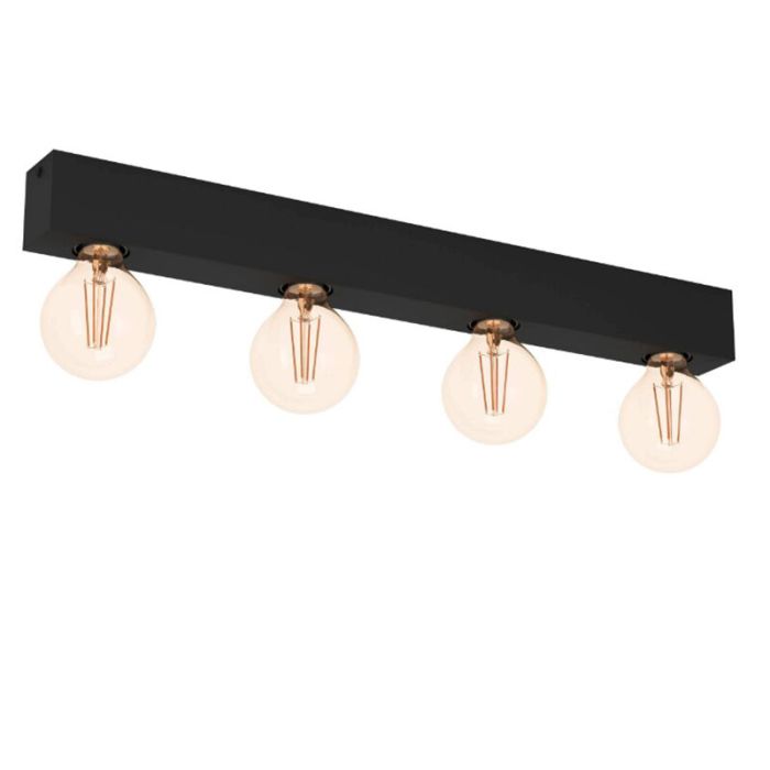 Zwarte wandlamp aluminium, Raoul
