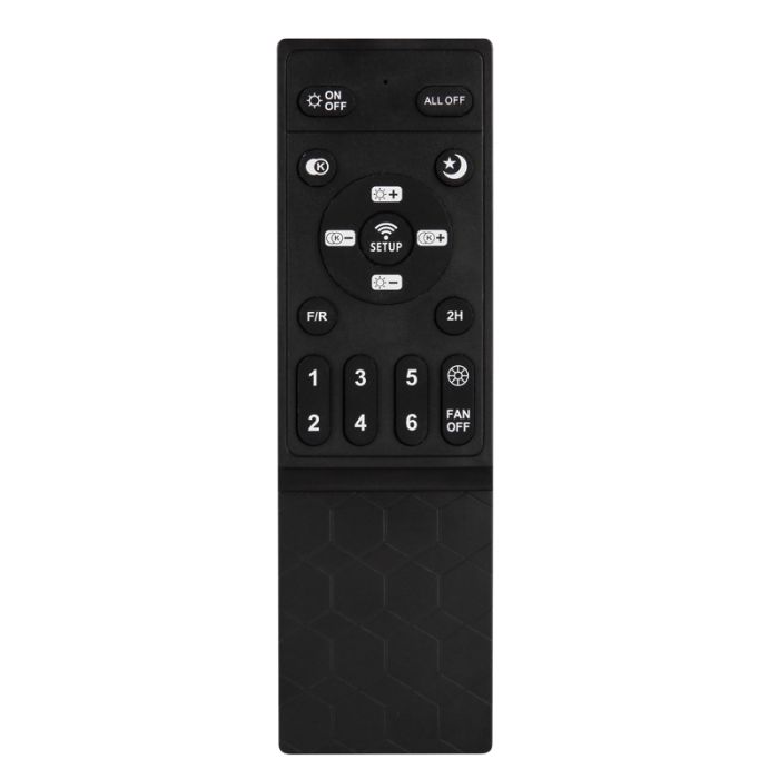 Zwarte moderne plafondventilator metaal, Herre, 20W, warm tot koud wit verstelbare LED, met afstandsbediening