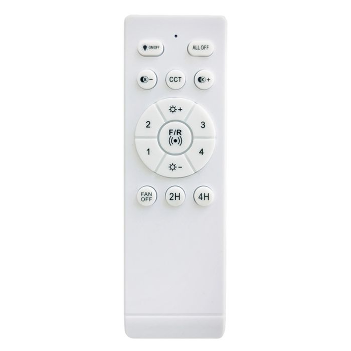 Bruine moderne plafondventilator kunststof, Herwin, 10W, warm tot koud wit verstelbare LED, met afstandsbediening