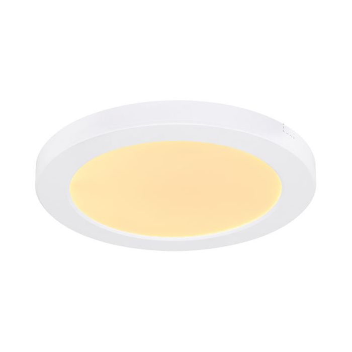 Witte plafonnière Cage, kunststof, 18W, geïntegreerd LED met verstelbare lichtkleur