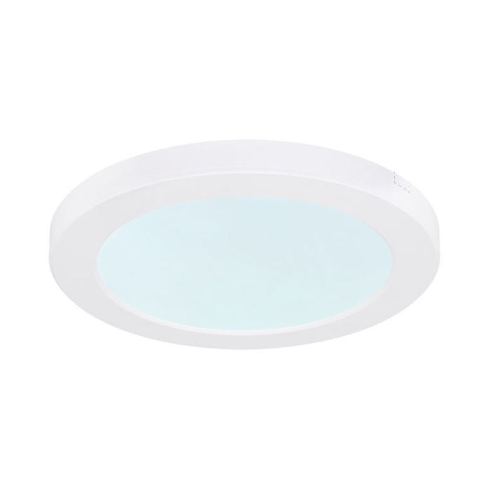 Witte plafonnière Cage, kunststof, 18W, geïntegreerd LED met verstelbare lichtkleur