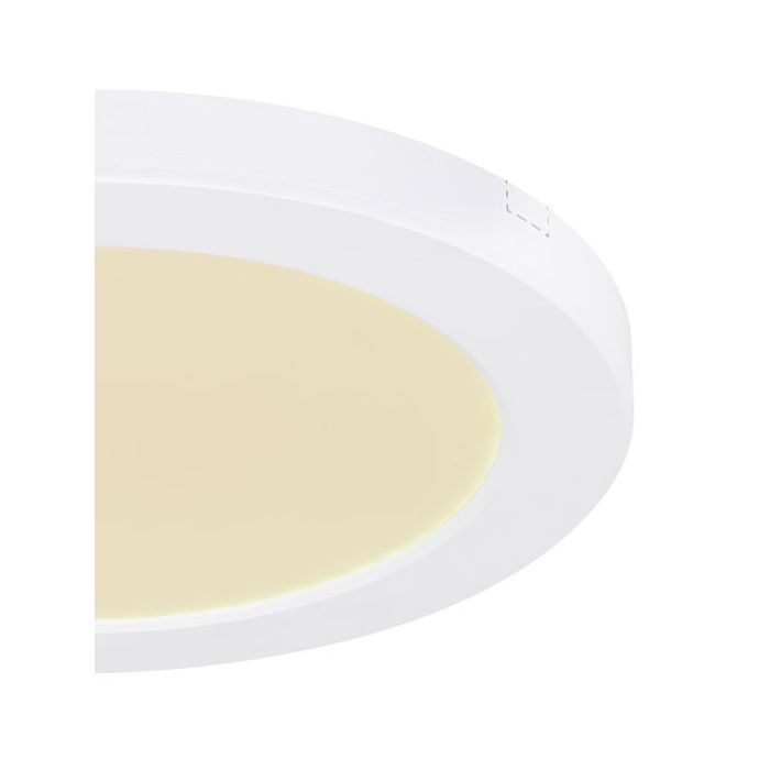 Witte plafonnière Cage, kunststof, 18W, geïntegreerd LED met verstelbare lichtkleur