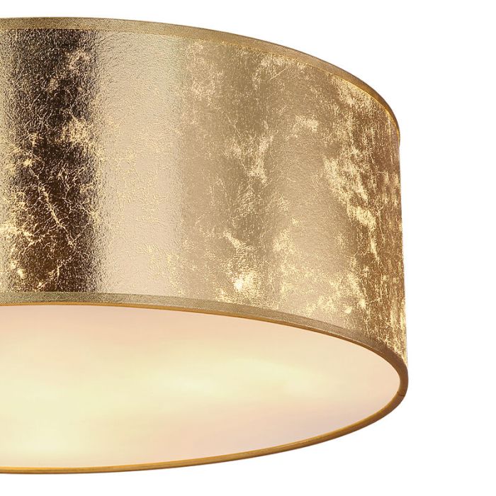 Gouden design plafonnière metaal, Vadra, met speaker