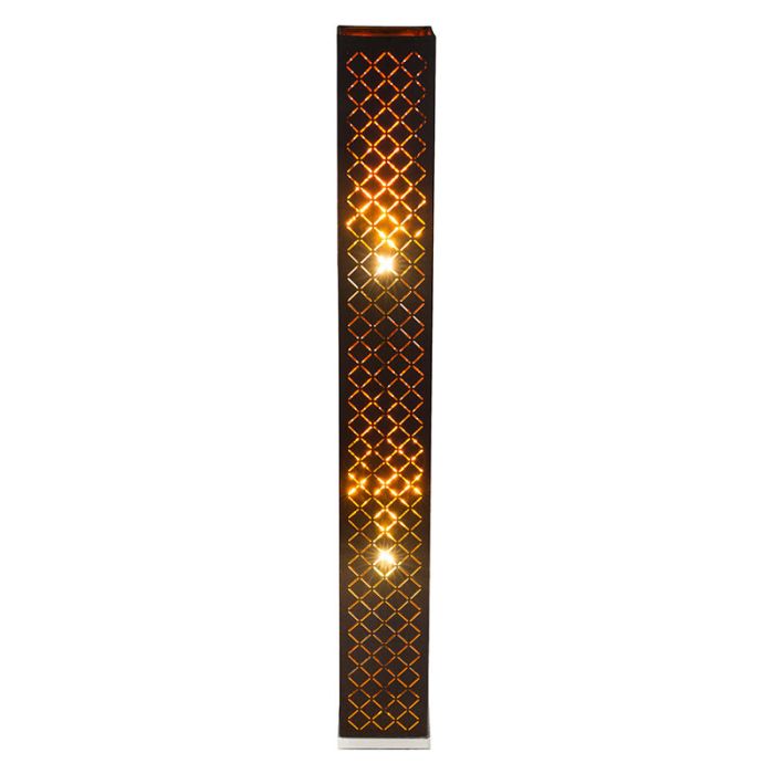Moderne vloerlamp Timur, zwart, metaal, met speaker