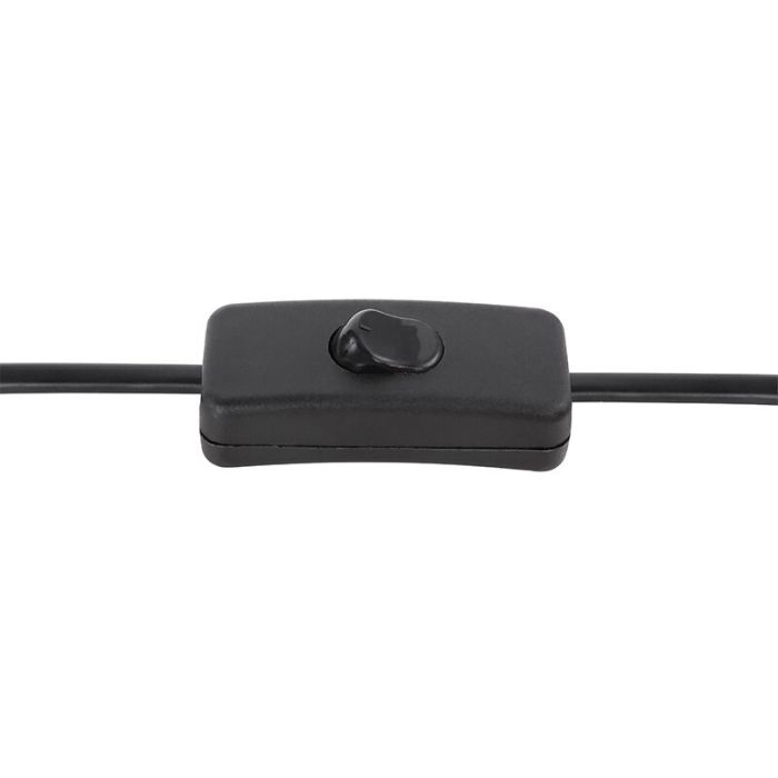 Moderne vloerlamp Timur, zwart, metaal, met speaker