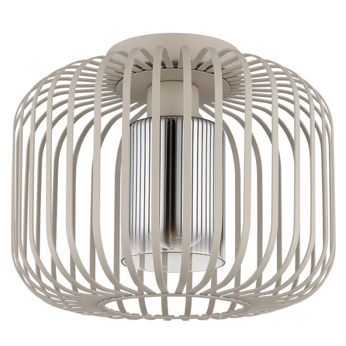 Beige industriële plafondlamp metaal, Jolanda