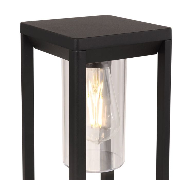 Moderne buitenlamp Vildan, zwart, metaal, IP44