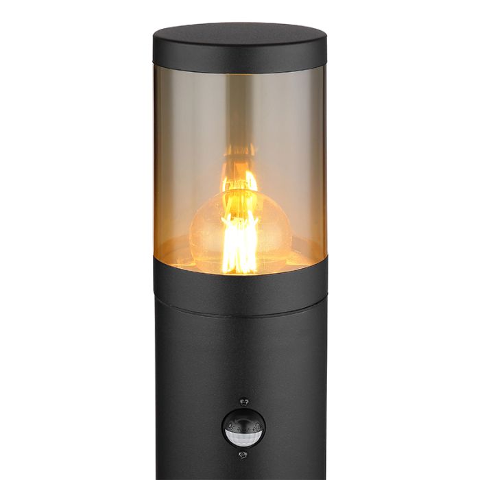 Zwarte moderne buitenlamp rvs, Lambert, IP44
