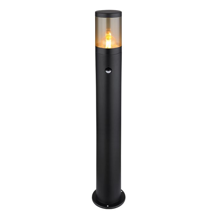 Zwarte moderne buitenlamp rvs, Lambert, IP44