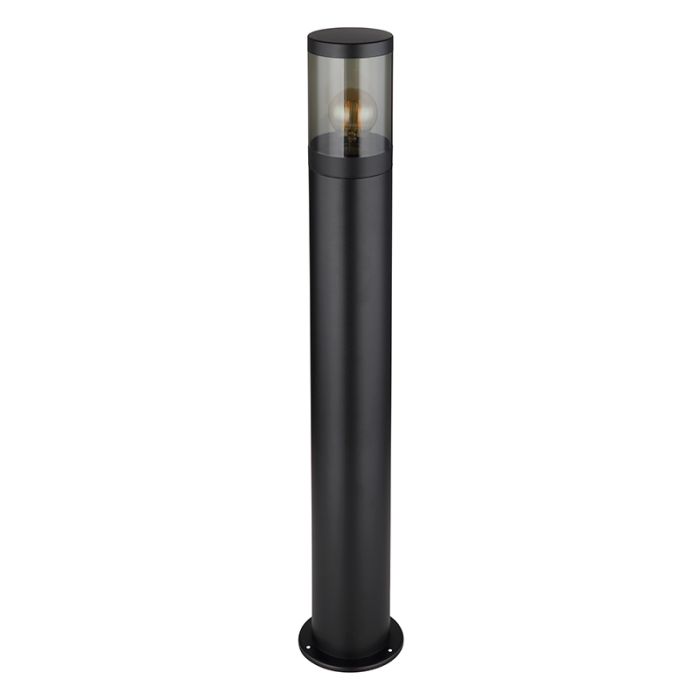 Zwarte moderne buitenlamp rvs, Lambert, IP44