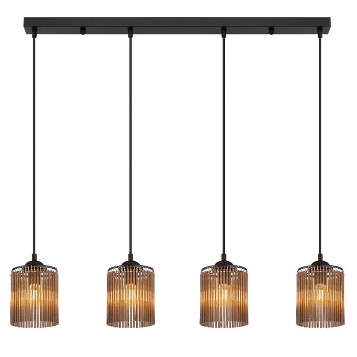 Grijze design eettafel hanglamp acryl, Marthijn