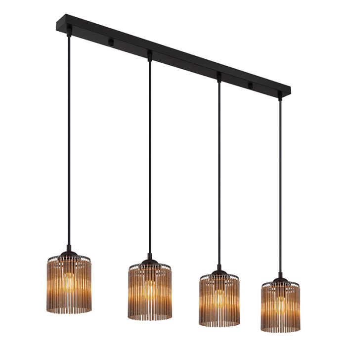 Grijze design eettafel hanglamp acryl, Marthijn
