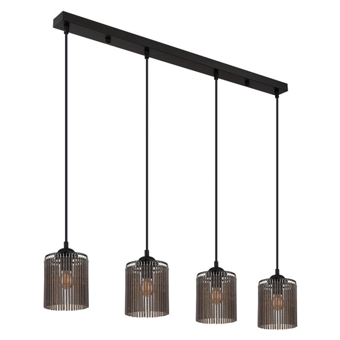 Grijze design eettafel hanglamp acryl, Marthijn