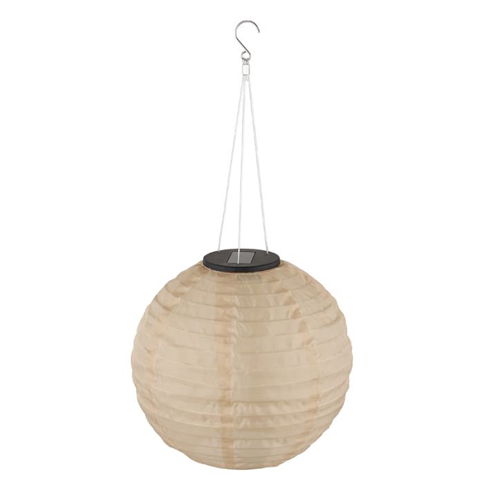 Beige buitenlamp kunststof, Moad, 0,5W, 2700K LED, IP44, met schakelaar