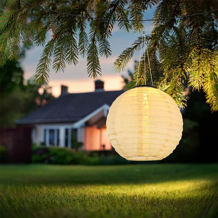 Beige buitenlamp kunststof, Moad, 0,5W, 2700K LED, IP44, met schakelaar