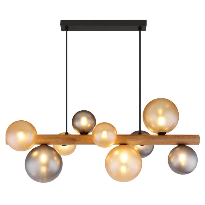 Veelkleurige design hanglamp glas, Melinda