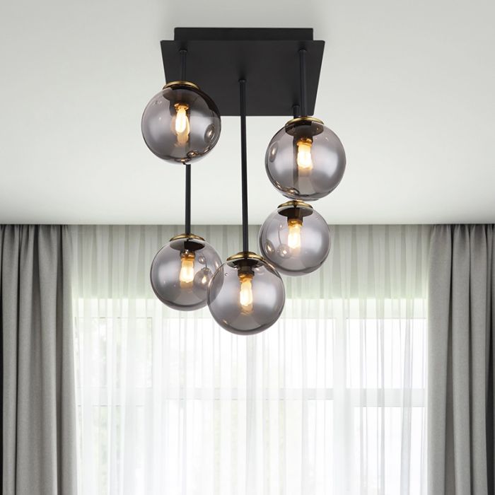 Design plafondlamp rookglas, Ouahiba