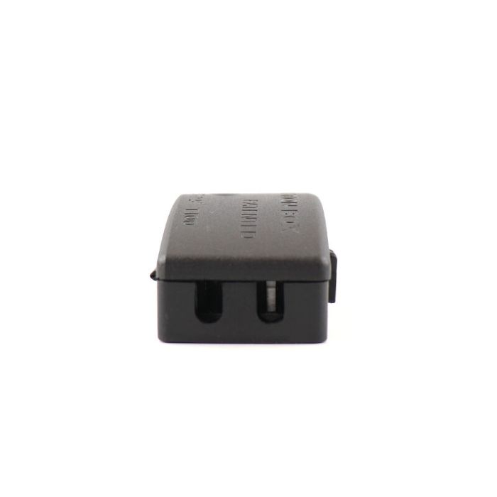 Zwarte kabelkoppeling IP20 maximaal 3 x 2,5mm