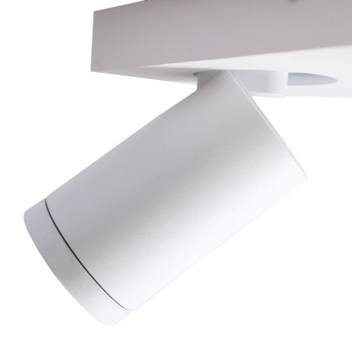 Witte badkamer plafondspot Kenan, 4L, IP44
