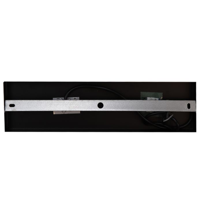 Aluminium hanglamp zonder kap zwart, Rika
