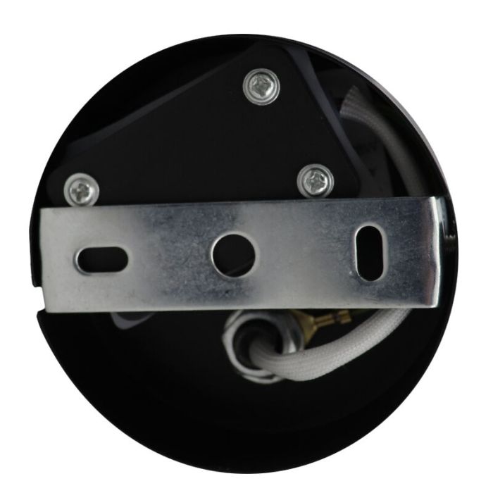 Zwarte plafondspot Ciara, aluminium, modern, IP44