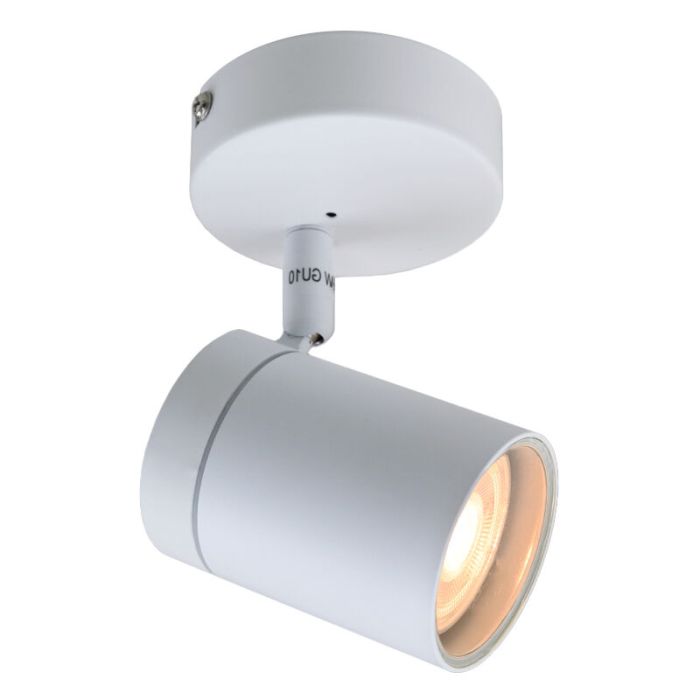 Witte plafondspot Ciara, aluminium, modern, IP44