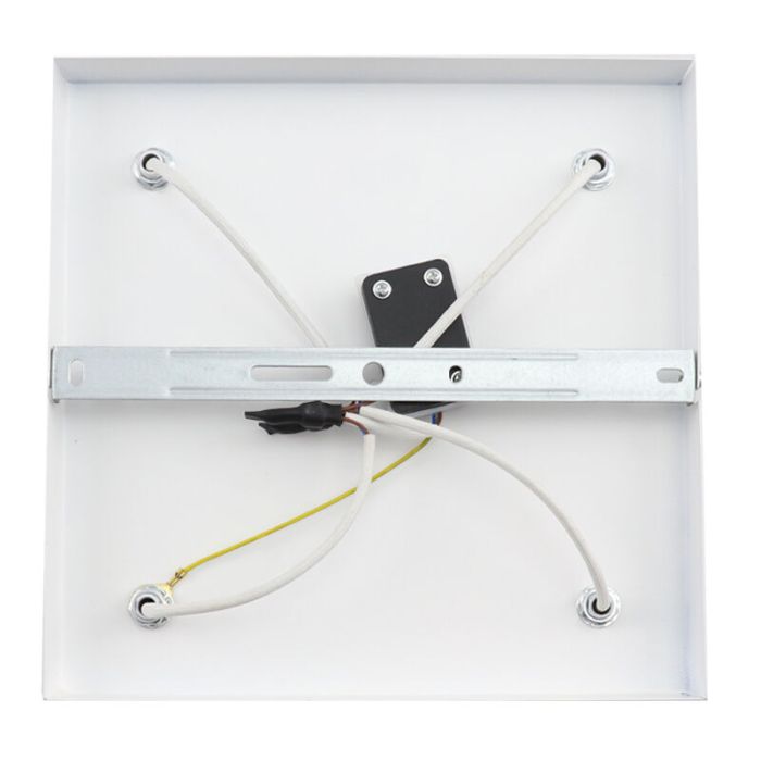 Witte plafondspot Ciara, aluminium, modern, IP44, 4L