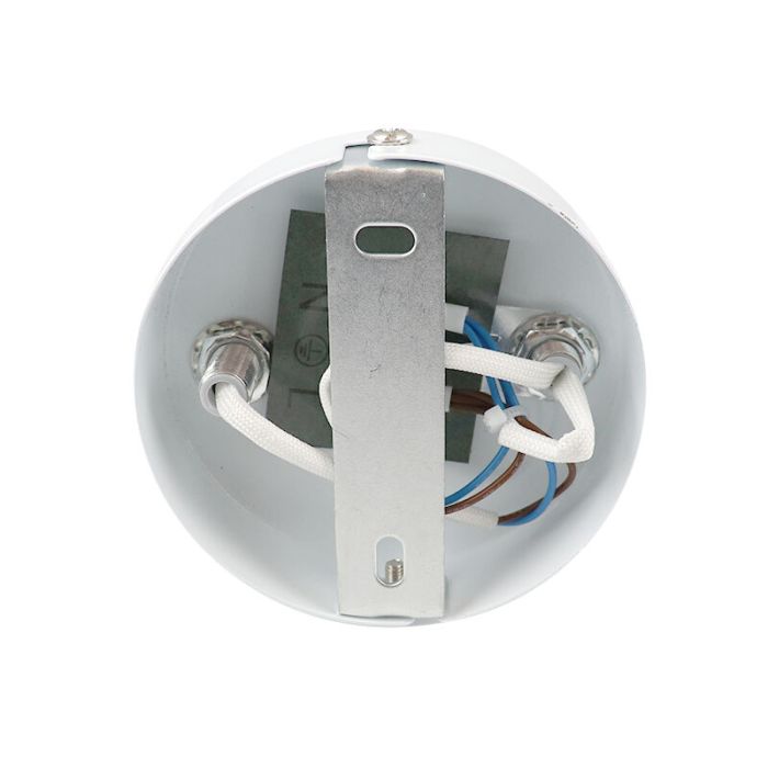 Industriële plafondspot Jaylano, wit, langwerpig, 4L