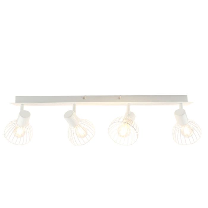 Industriële plafondspot Bram, wit, 4L