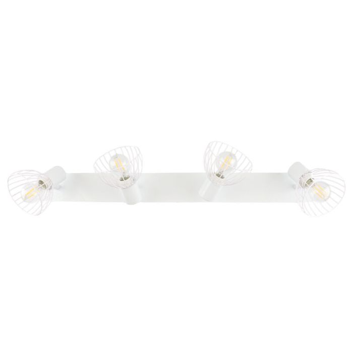 Industriële plafondspot Bram, wit, 4L