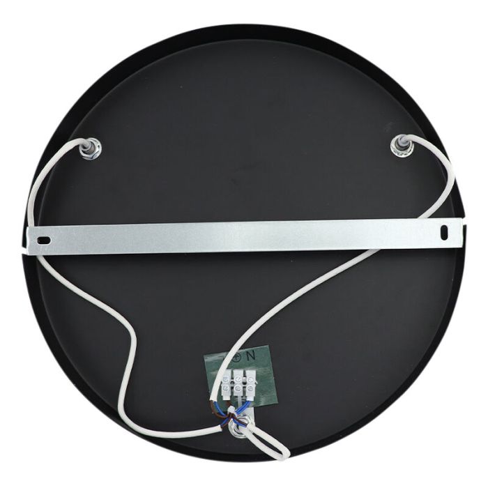 Zwarte plafondlamp Skip, rookglas, design, 3L