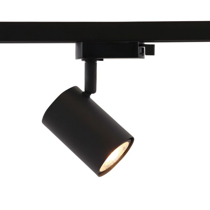3M zwart 1-fase railverlichting systeem + 5 Elena railspots