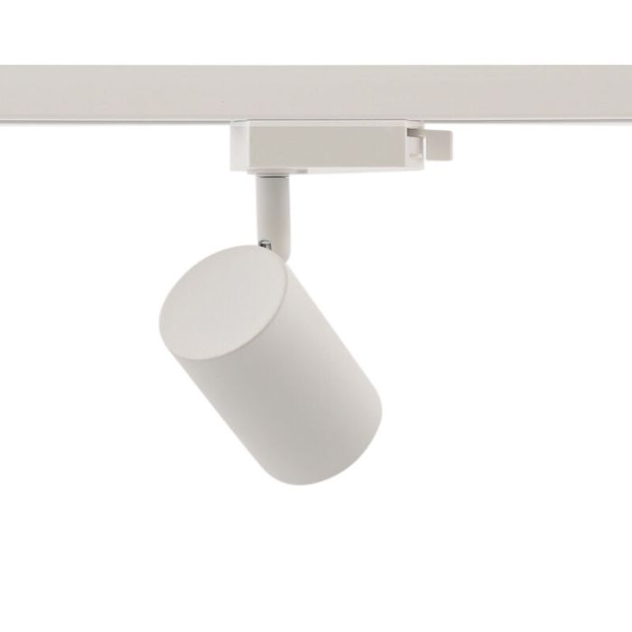 3M wit 1-fase railverlichting systeem met hoekstuk + 5 Elena railspots