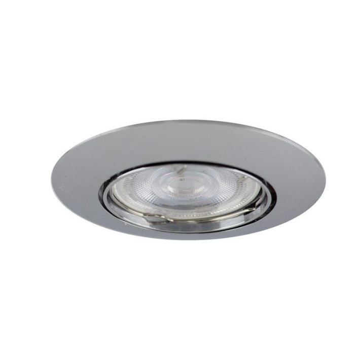 Chroom kantelbare inbouwspot Rudo, kantelbaar