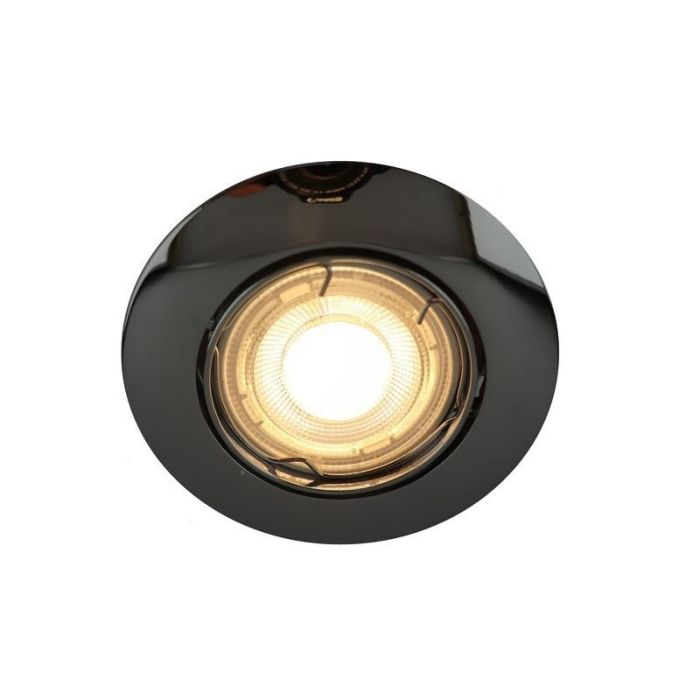 Chroom kantelbare inbouwspot Rudo, kantelbaar
