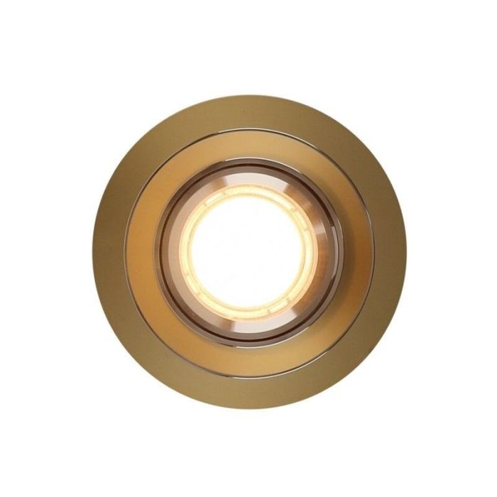 Ronde inbouwspot Tycho, goud