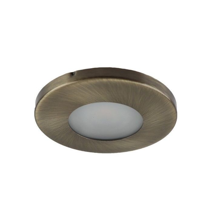 Ronde inbouwspot Mela, badkamer, brons