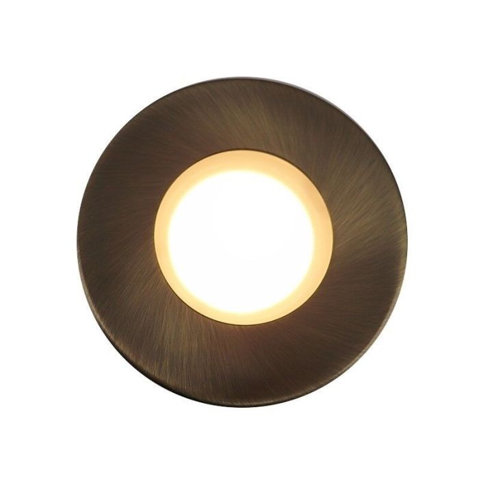 Ronde inbouwspot Mela, badkamer, brons