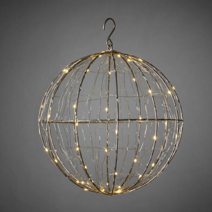 LED 30 cm Kerstverlichting bol, warm wit