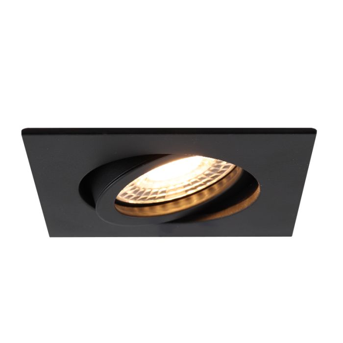Aluminium inbouwspot zwart, Abbigail