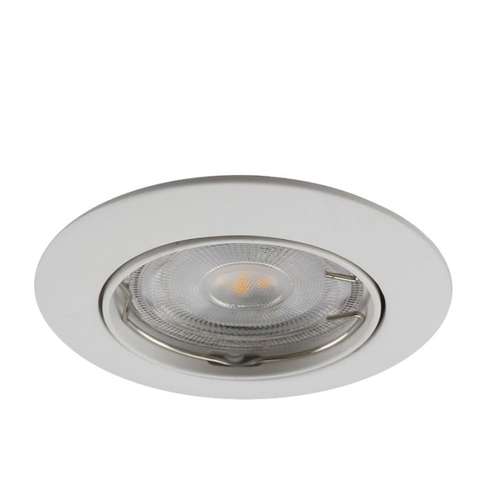 Aluminium inbouwspot wit, Agata